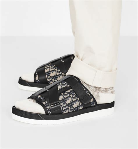 dior oblique sandals men|Dior alpha jacquard sandals.